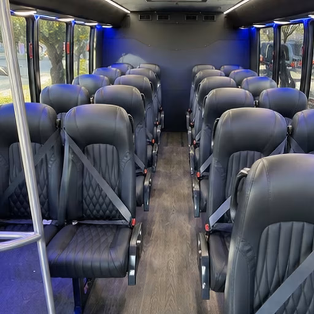 25 passenger minibus inside