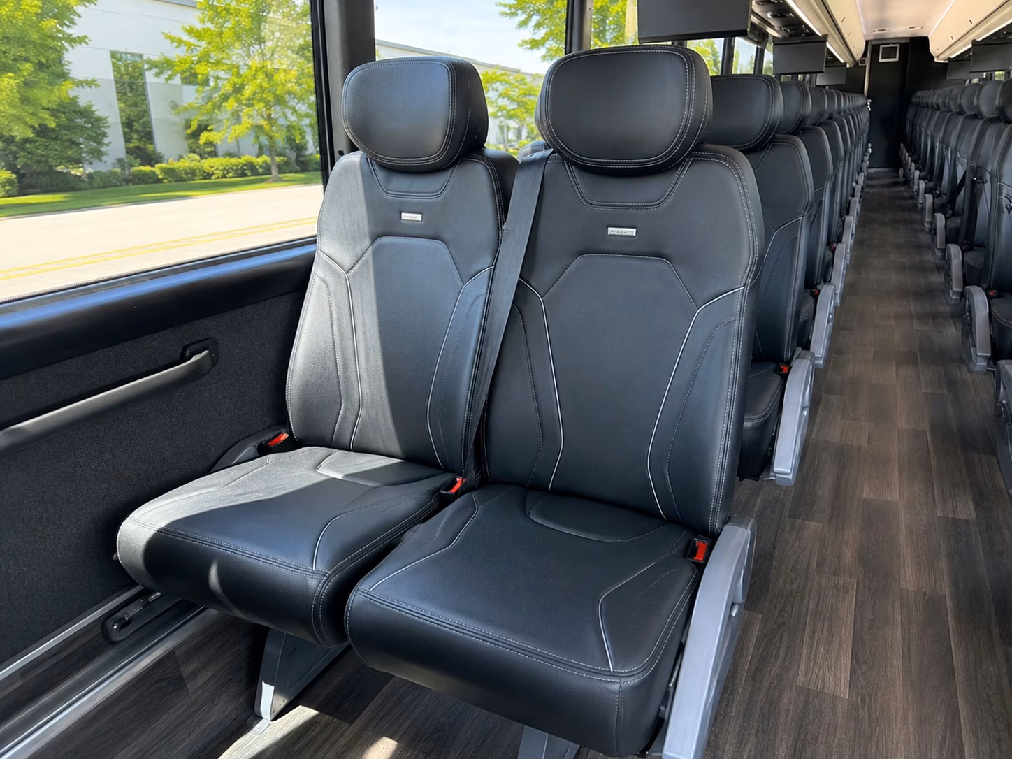 springdale bridal party shuttle buses for getting ready