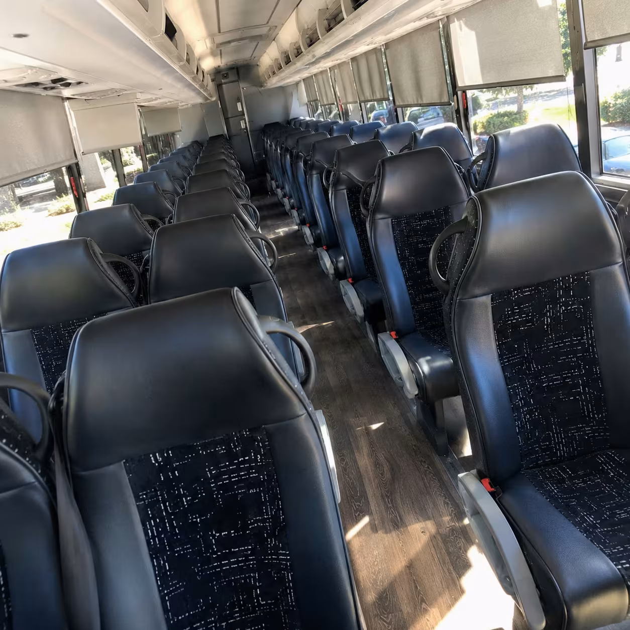 springdale charter bus interior