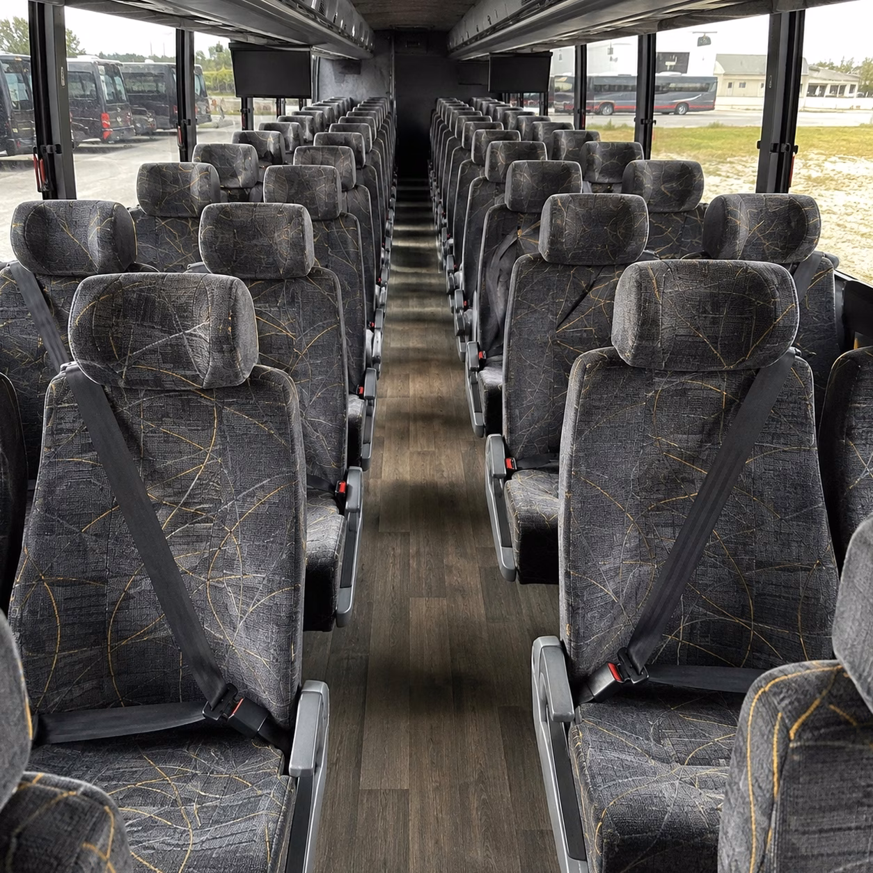 springdale employee charter bus rentals for i 49 and us 412 commutes
