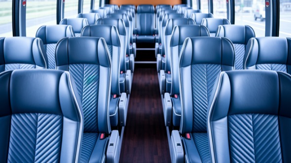 56 passenger charter bus interior springdale