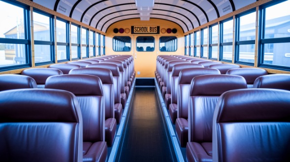 school bus rental interior springdale