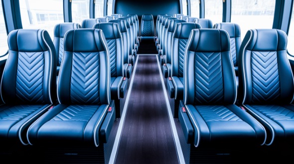 springdale 18 passenger minibus inside