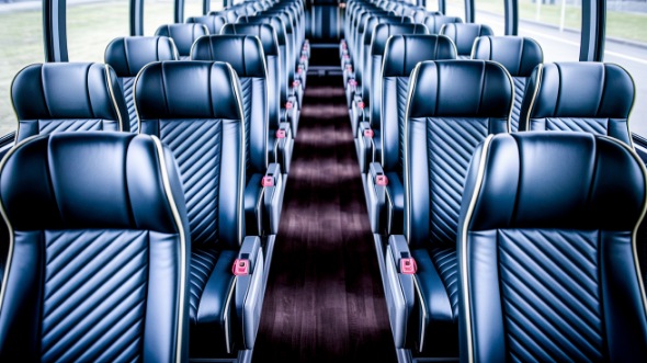 springdale 50 passenger charter bus inside