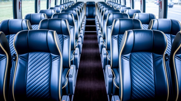 springdale 54 passenger charter bus inside
